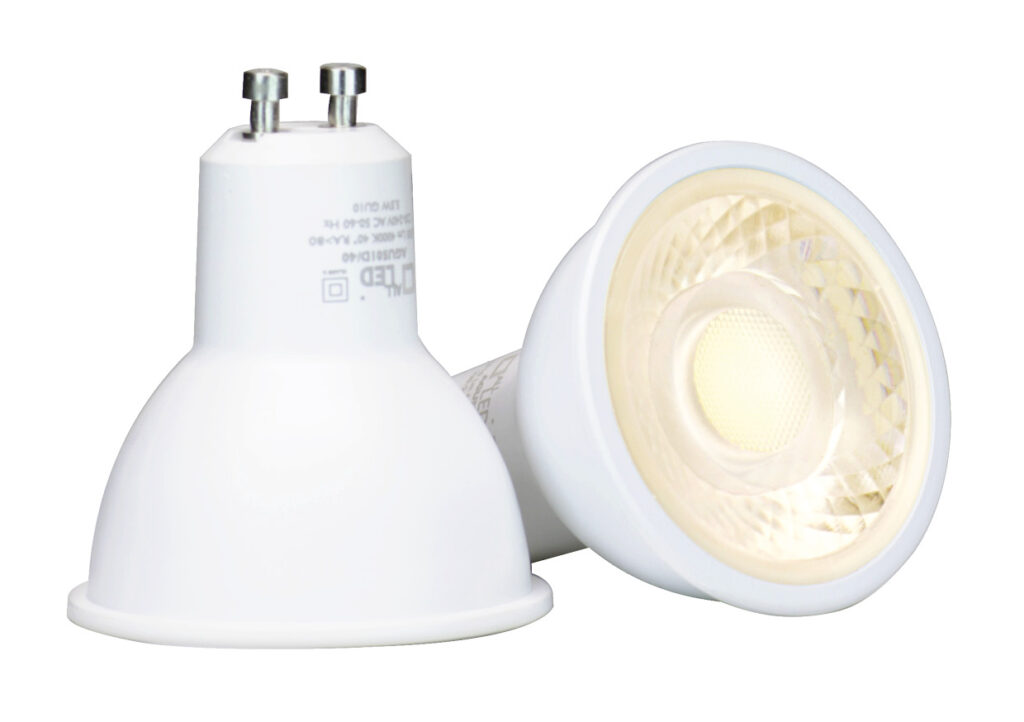 ALL LED AGU501D/60 ALL LED Morgan LED GU10 Lamp - 5.5W 6000K Dimmable - Diamondtec Lens - Cool White