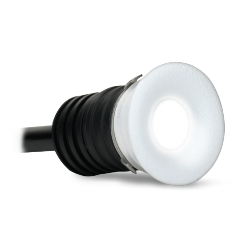 ALL LED AMKR012WH/30 Micro LED Marker Light, IP44-Rated, Warm White 3000K, 1W, Compact Design, Bathroom & Feature Lighting.