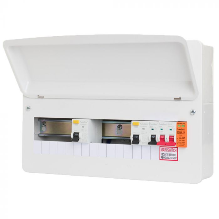 FuseBox F2016DX100 FuseBox F2016DX100 16 Way Dual RCD Consumer Unit + SPD 1