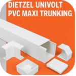 Dietzel Univolt large PVC cable trunking with accessories for commercial electrical installations