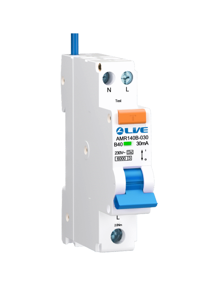 Live Electrical AMR110B-030 Live Electrical 30mA Type A 10A 6kA B Curve Bi-Directional RCBO 1