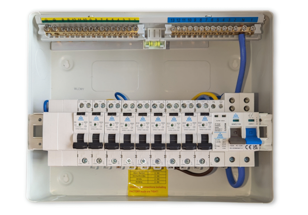 WCED WME14/SP/9RCBO WCED Consumer Unit Kit with SPD and 9 RCBOs 2